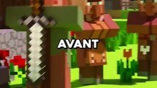 Avant et après les mises à jour Minecraft