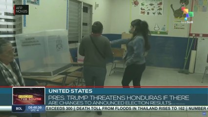 United States, pres. Trump threatens Honduras if there are changes to announced election results