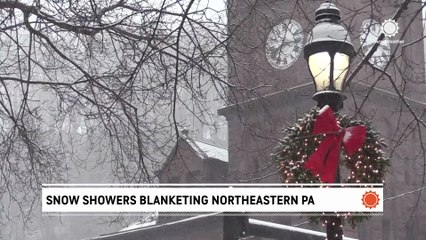 Snow showers blanket Pennsylvania, impact morning commutes