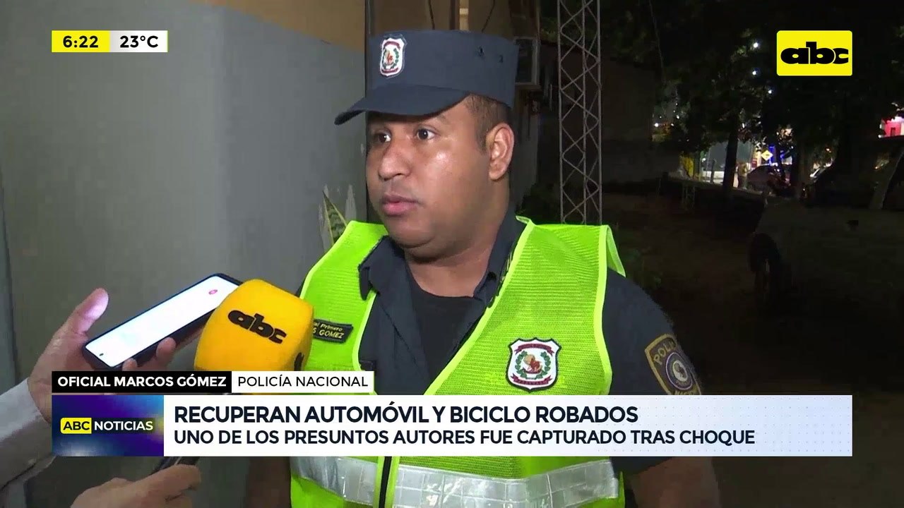 Ypané: recuperan un automóvil y un biciclo robados