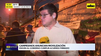 Video: campesinos anuncian movilización