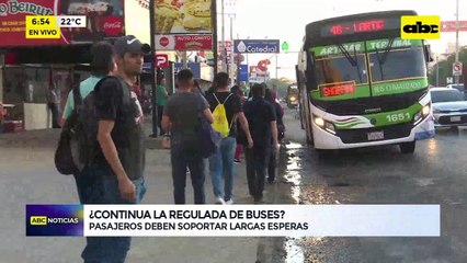 Video: ¿continúa la regulada de buses?