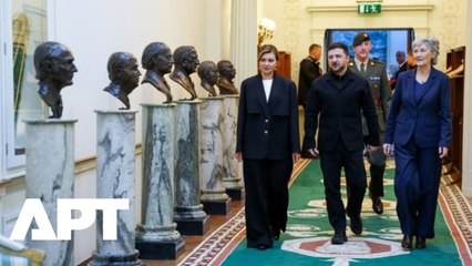 Zelensky Arrives at Áras an Uachtaráin, Leaves Powerful Message for President Connolly | APT