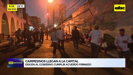 Video: campesinos llegan a la capital