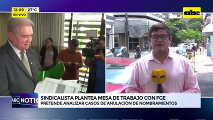 Video: sindicalista plantea mesa de trabajo con FGE