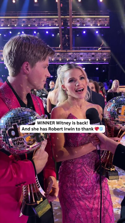 Witney Carson Reacts to Winning DWTS 34