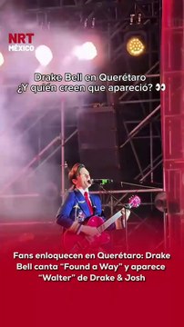 Noche llena de nostalgia 😍🎶. Drake Bell cantó “Found a Way” en Querétaro y sorprendió a todos al subir al escenario a Walter, su papá en la serie. ¡El público estalló! 🙌🔥