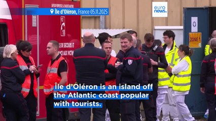 Driver rams car into people on French island of Île d’Oléron, injuring at least five