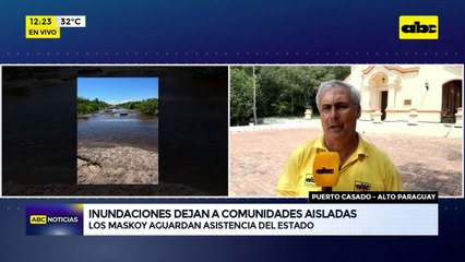 Video: inundaciones dejan a comunidades aisladas