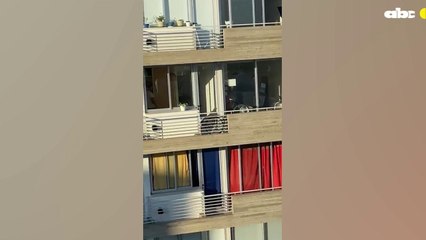 Joven paraguayo roba en edificio de La Pla - Argentina a plena luz del día