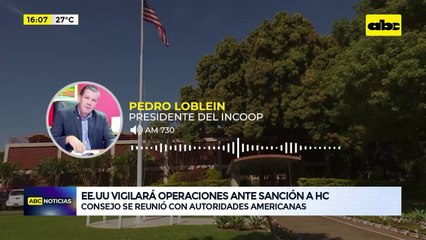 Video: EE.UU vigilará operaciones ante sanción a HC
