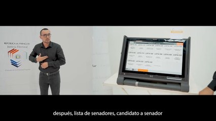 Lengua de señas: cómo usar la máquina de votación
