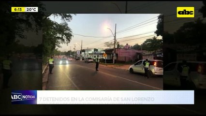 Video: 7 detenidos en la comisaría de San Lorenzo