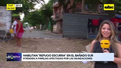 Video: habilitan “refugio Escurra” en el Bañado Sur