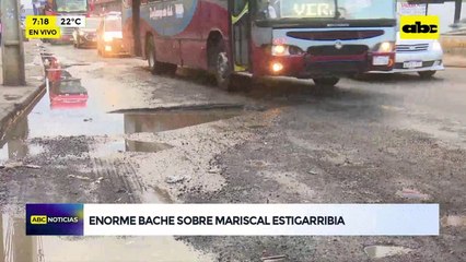 Video: enorme bache sobre ruta Mcal. Estigarribia