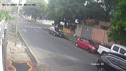 Cámara De Circuito Cerrado Captó El Momento Del Accidente.