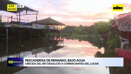 Pescaderías de Remanso, bajo agua