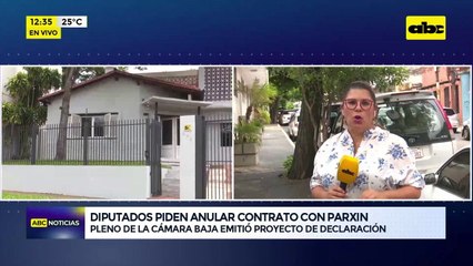Video: diputados piden anular contrato con Parxin