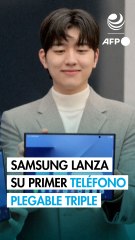 Samsung lanza su primer teléfono plegable triple
