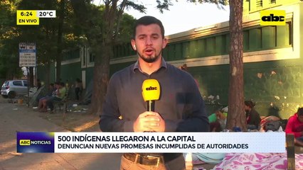 Video: 500 indígenas llegaron a la Capital