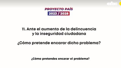 Santiago Peña dice que sacando zonas de frontera, Pataguay tiene indice de criminalidad de países nórdicos