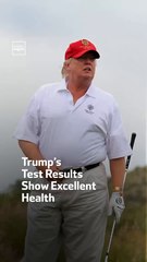 Trump’s Test Results Show Excellent Health