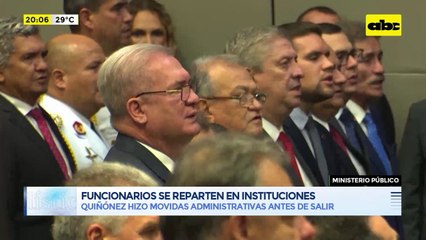 Video: funcionarios se reparten en instituciones