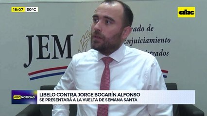 Video: Libelo contra Bogarín será presentado a vuelta de Semana Santa