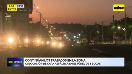 Video: continúan los trabajos del Túnel de Tres Bocas