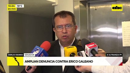 Video: Amplían denuncia contra Erico Galeano