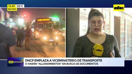 Video: DNCP emplaza a viceministerio de transporte