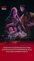 Un espectáculo jamás visto ✨🙌. En Texas, 5 mil drones iluminaron el cielo para recrear el nacimiento de Jesús y recordar “el verdadero significado de la Navidad”. Una escena celestial que dejó a todos sin palabras 🎄⭐.