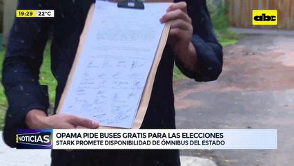 Video: Opama pide buses gratis para elecciones