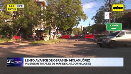 Video: Lento avance de obras en Molas López