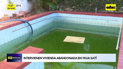 Video: intervienen vivienda abandonada en Ykua Satí