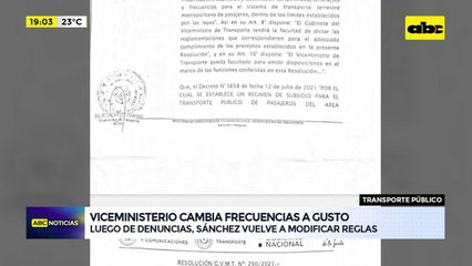 Video: Viceministerio de Transporte cambia frecuencias a gusto