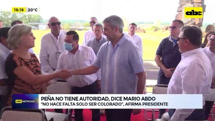 Video: Peña no tiene autoridad, dice Mario Abdo