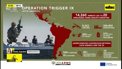 Video: Operación de Interpol por armas en Latinoamérica