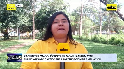 Video: Pacientes oncológicos se movilizan en CDE