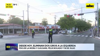 Video: Eliminan dos giros a la izquierda