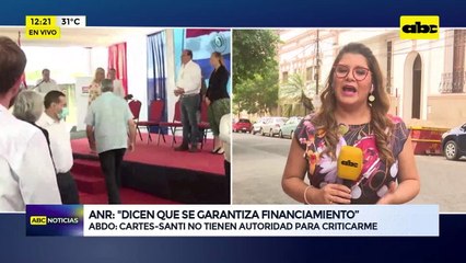 Abdo: Cartes-Santi no tienen autoridad para criticarme