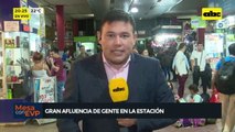 Video: Gran afluencia de gente en la Estación de Buses