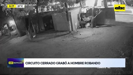 Circuito cerrado grabó a hombre robando ventilador