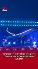 En su primer concierto en la CDMX, Dua Lipa sorprendió al público al interpretar “Bésame Mucho”, desatando gritos, emociones y ovaciones. 🇲🇽❤️