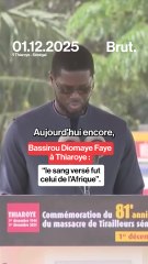 🇸🇳 Le président Diomaye Faye rend hommage aux tirailleurs disparus à Thiaroye.