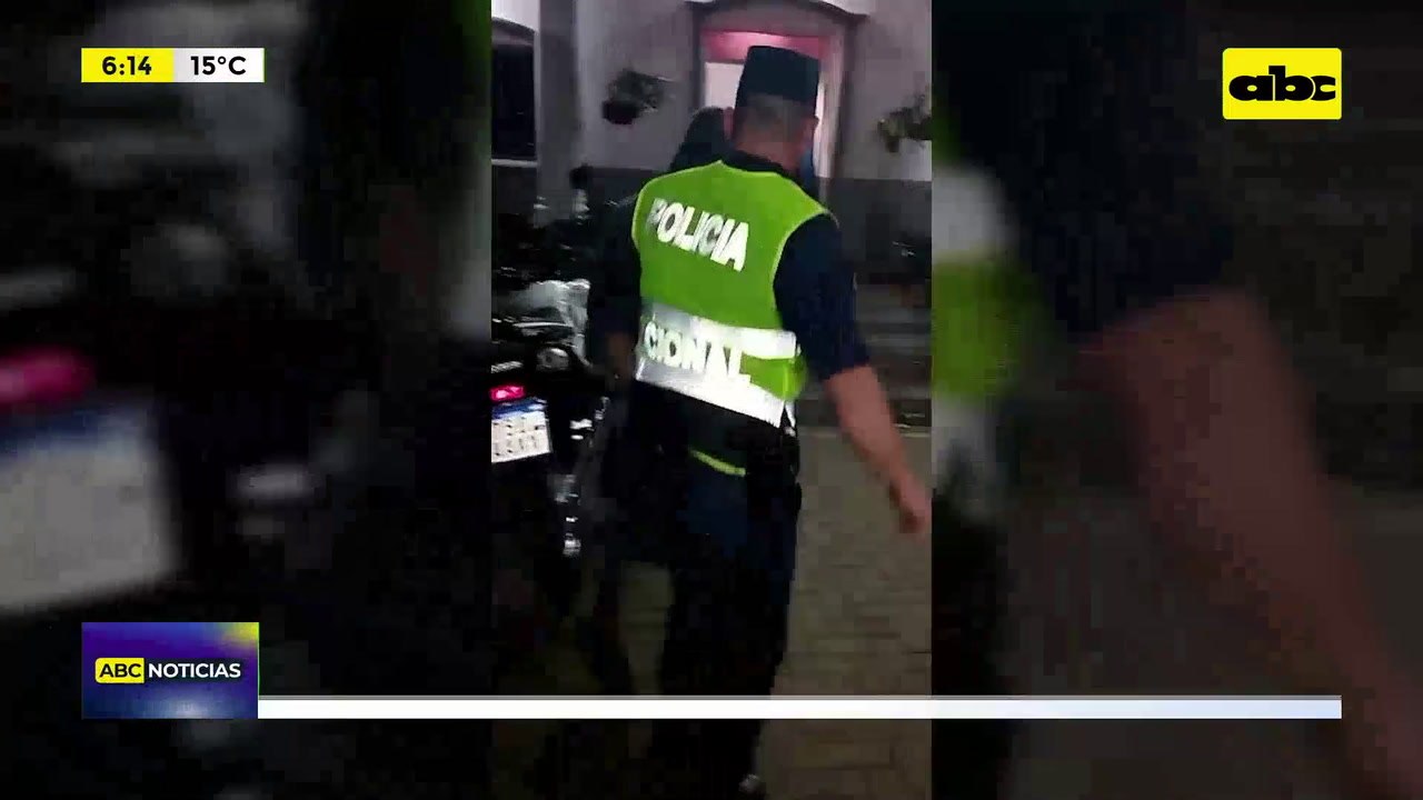 Video: Detenido con un compresor de aire en la mano