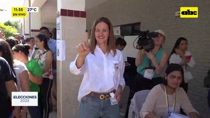 Video: Soledad Núñez votó en el colegio Técnico
