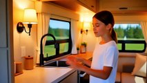 USA RV Truck Home Tour | Full Inside Visit by Girl | Living Room, Kitchen, Bedroom, Bathroom & Outdoor Setup
