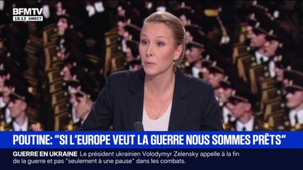 Guerre en Ukraine: "Un plan de paix implique des concessions, aussi malheureuses soient-elles", affirme Marion Maréchal