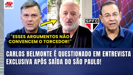 "O SÃO PAULO VIROU COADJUVANTE!" Belmonte É QUESTIONADO por Mauro Cezar e equipe da JP! | ENTREVISTA